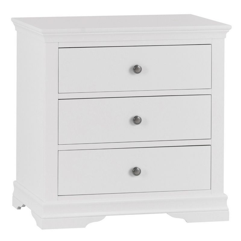 Swafield White & Pine Chest Of 3 Drawers